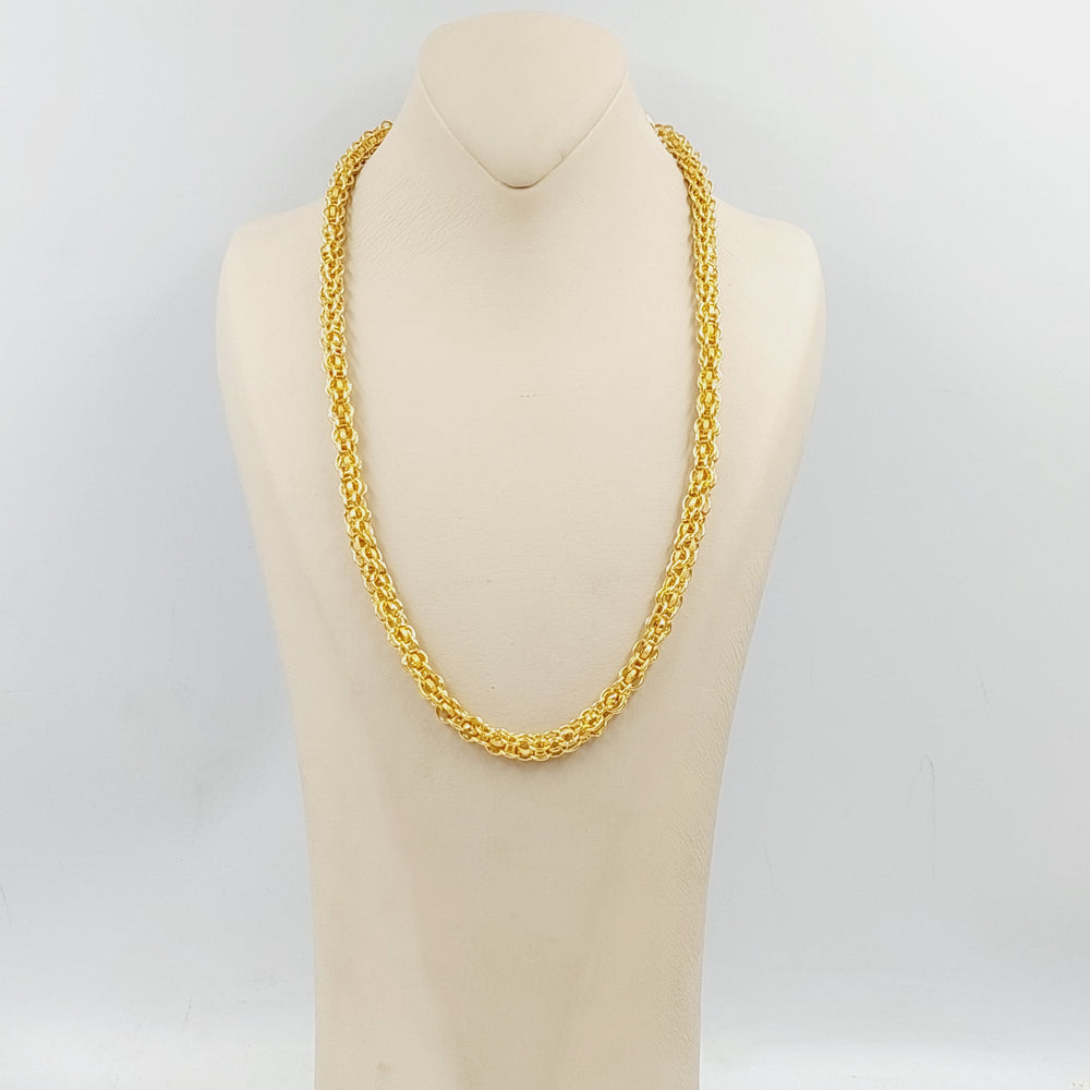 (7mm) Rolo Necklace  Made Of 21K Yellow Gold by Saeed Jewelry-28940