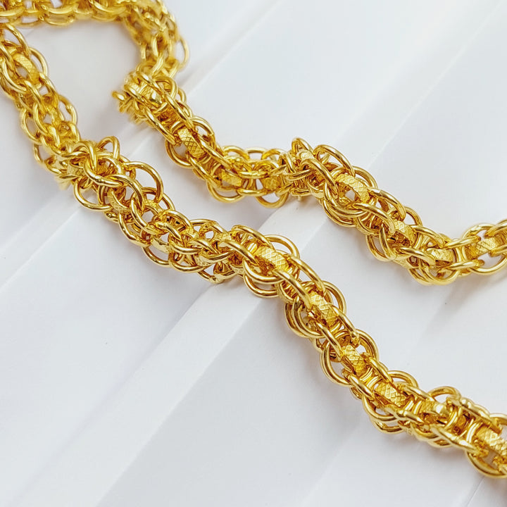 (7mm) Rolo Necklace  Made Of 21K Yellow Gold by Saeed Jewelry-28940