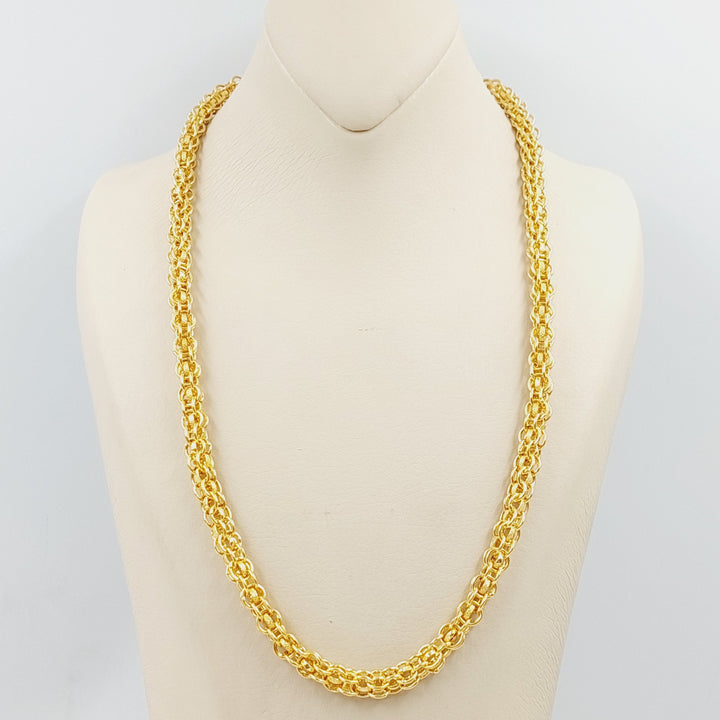 (7mm) Rolo Necklace  Made Of 21K Yellow Gold by Saeed Jewelry-28940