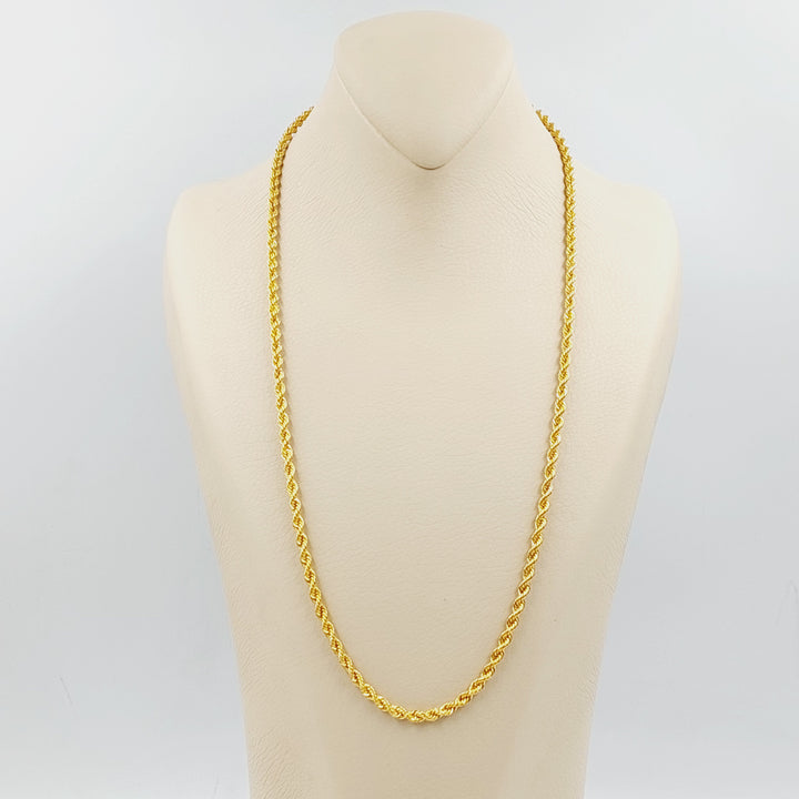 21K سنسال جدل 4mm-مجوهرات الشيخ سعيد-Saeed Jewelry 