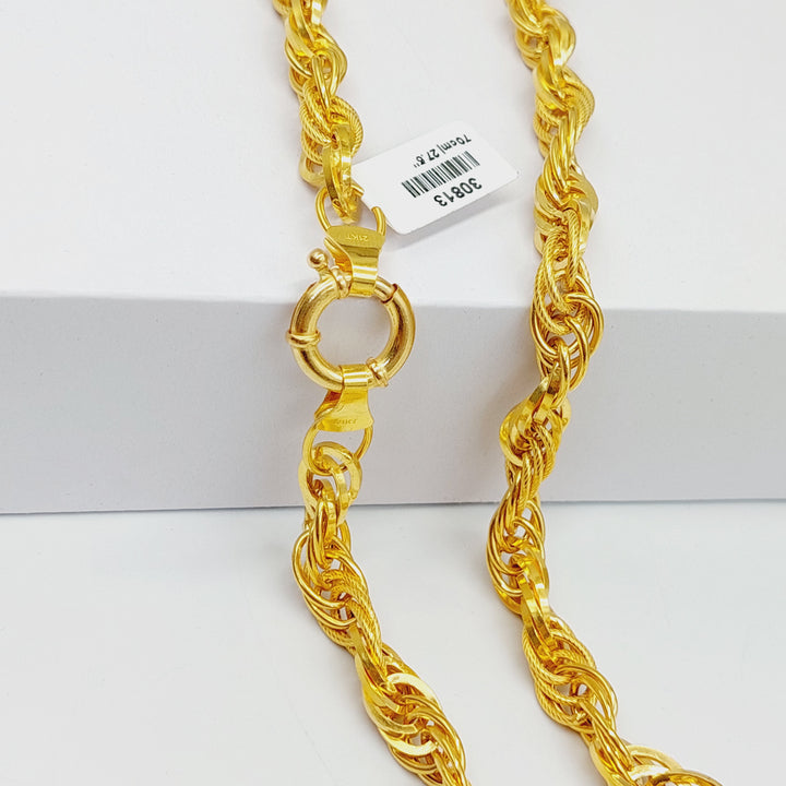 (8.5mm) Cuban Links Necklace  Made of 21K Yellow Gold by Saeed Jewelry-30813