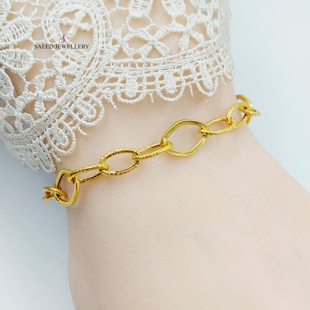 21K اسوارة بيبر كليب-مجوهرات الشيخ سعيد-Saeed Jewelry 