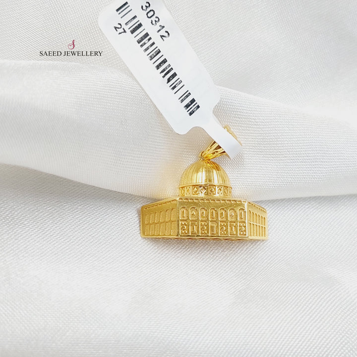 Al-Aqsa Pendant  Made Of 21K Yellow Gold by Saeed Jewelry-30312