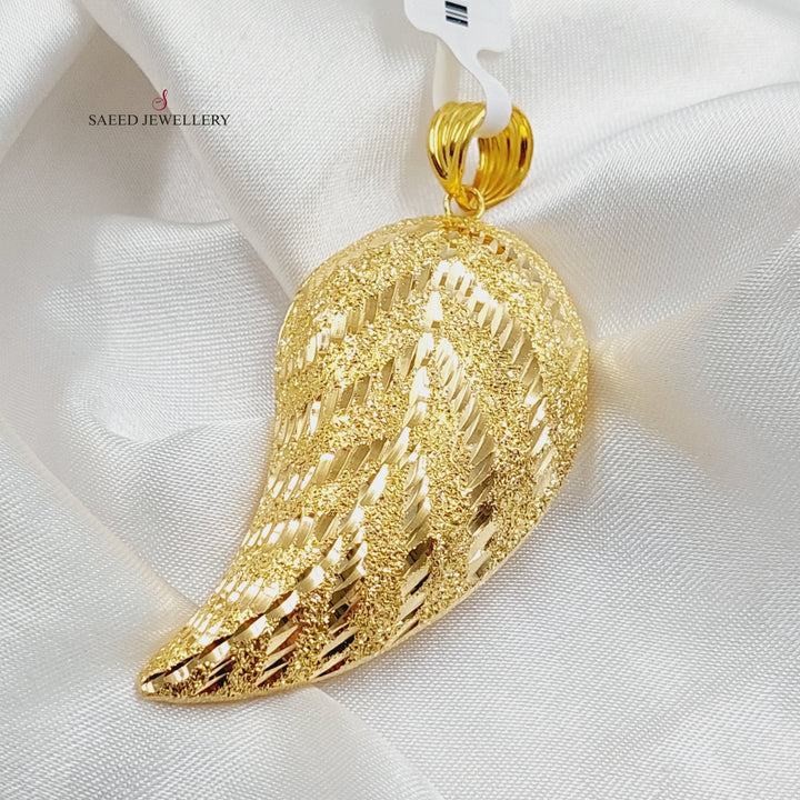 Almond Pendant  Made Of 21K Yellow Gold by Saeed Jewelry-29918