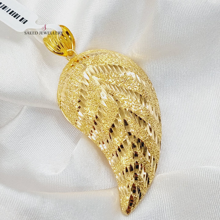 Almond Pendant  Made Of 21K Yellow Gold by Saeed Jewelry-29918