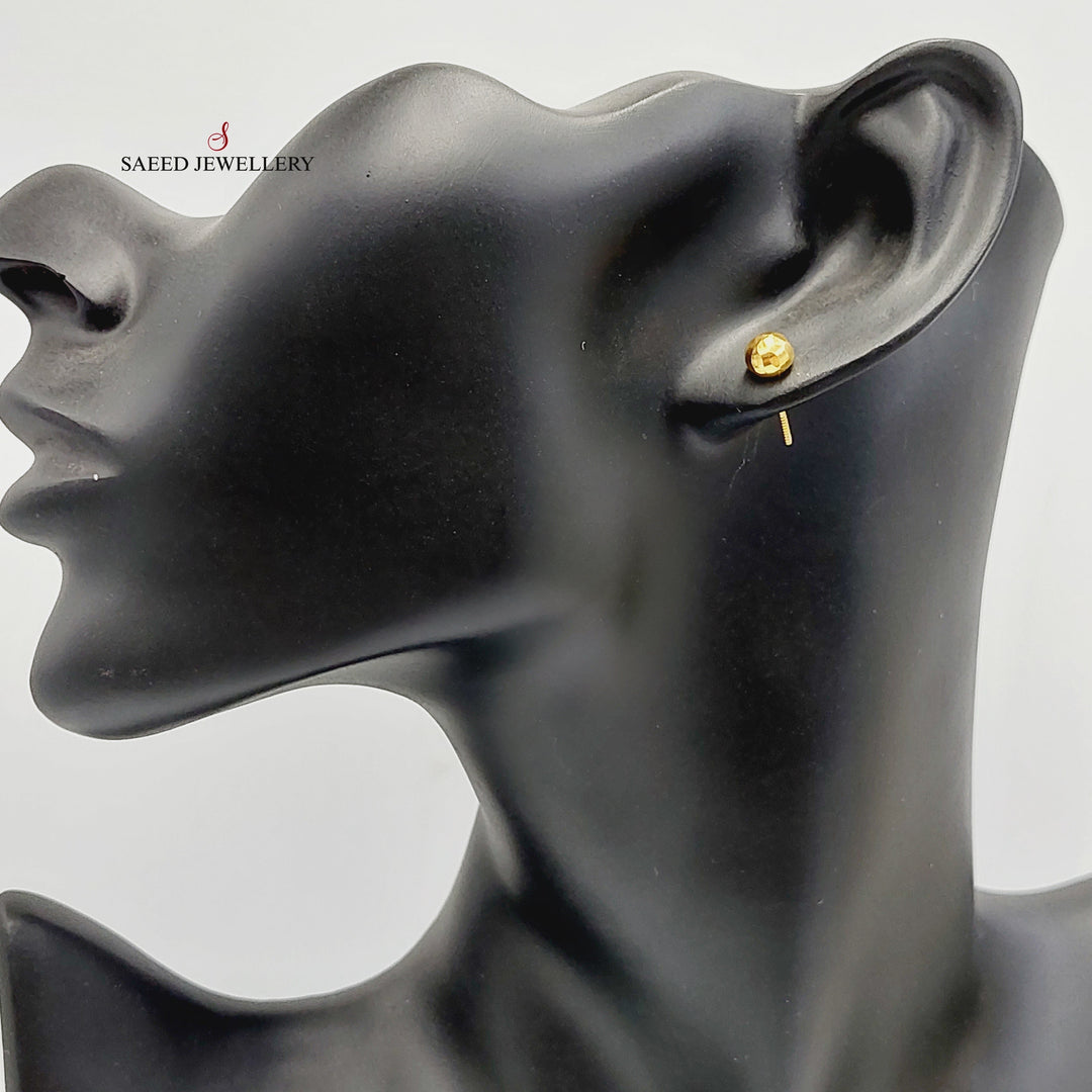 Balls Earrings  Made Of 18K Yellow Gold by Saeed Jewelry-29307