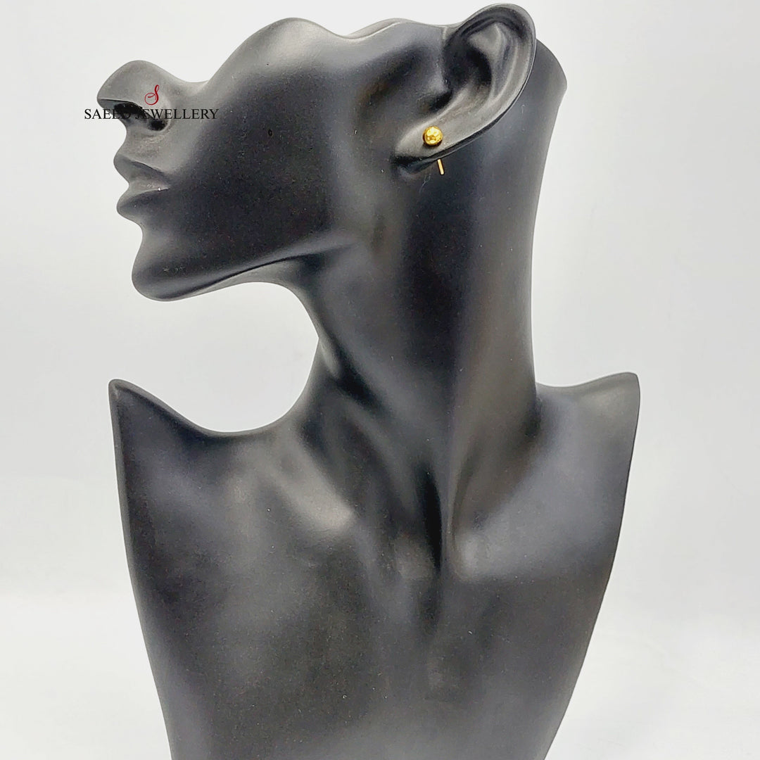 Balls Earrings  Made Of 18K Yellow Gold by Saeed Jewelry-29308