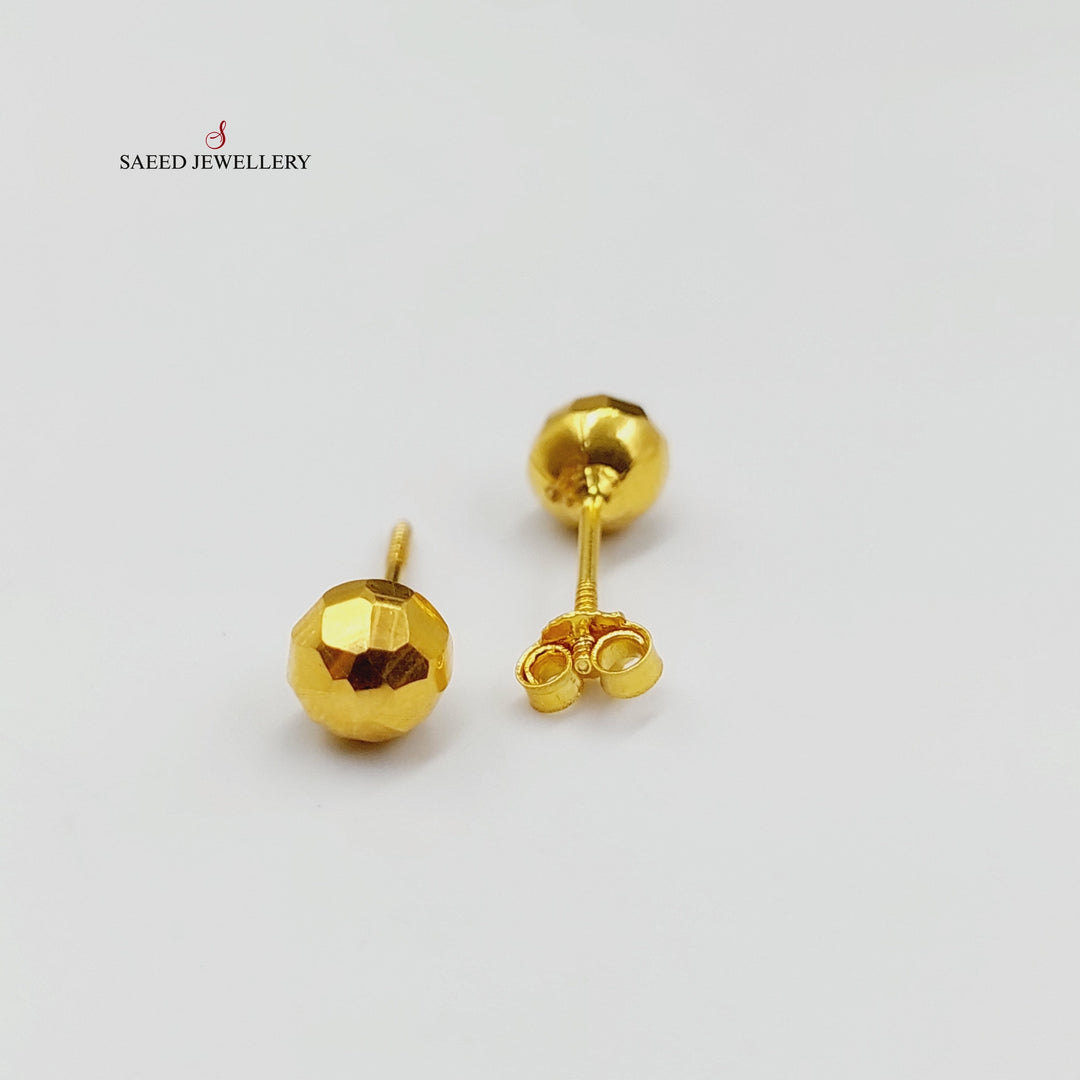 Balls Earrings  Made Of 18K Yellow Gold by Saeed Jewelry-29309