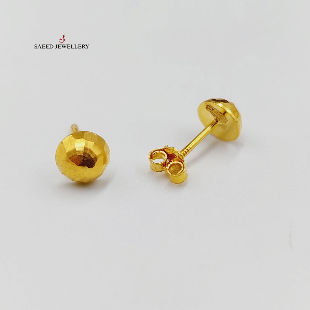 Balls Earrings  Made Of 18K Yellow Gold by Saeed Jewelry-29310
