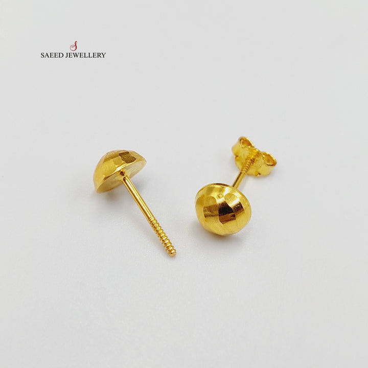 Balls Earrings  Made Of 18K Yellow Gold by Saeed Jewelry-29311