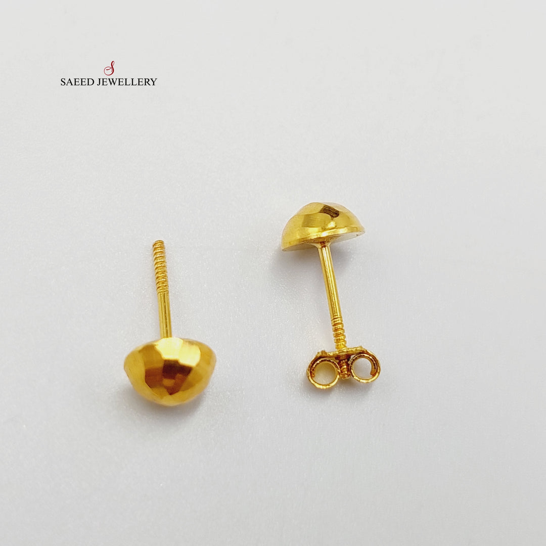 Balls Earrings  Made Of 18K Yellow Gold by Saeed Jewelry-29311