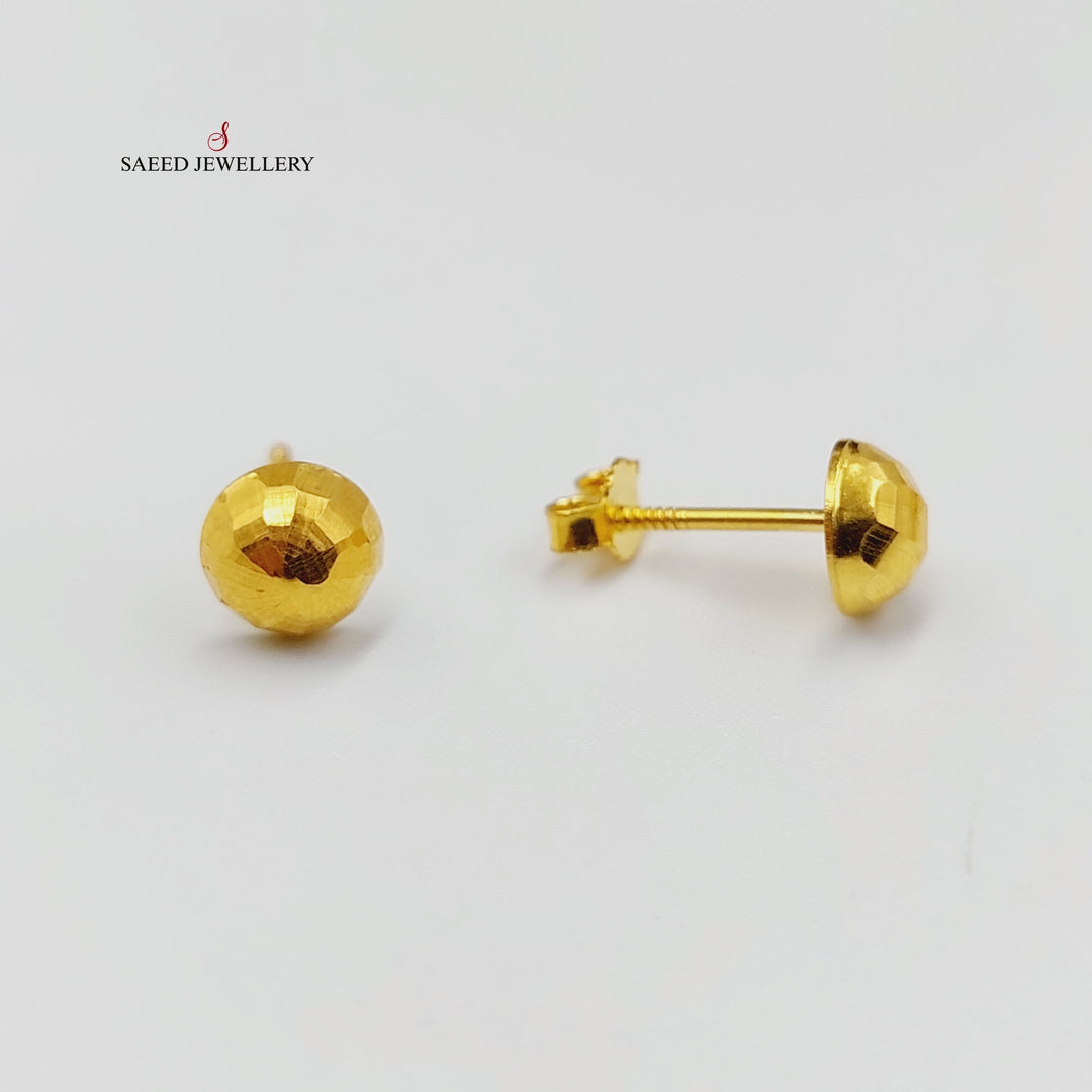 Balls Earrings  Made Of 18K Yellow Gold by Saeed Jewelry-29311