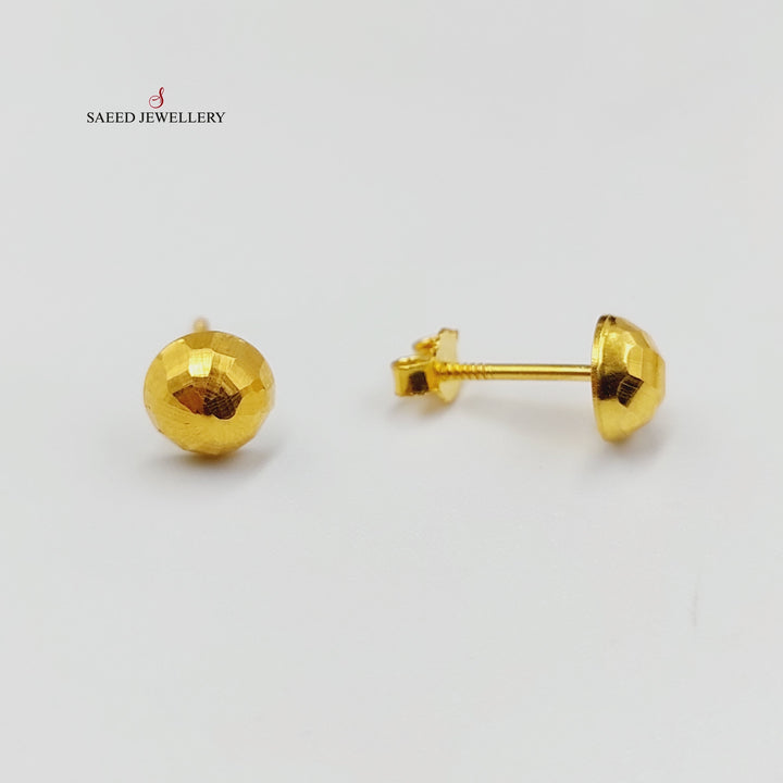 Balls Earrings  Made Of 18K Yellow Gold by Saeed Jewelry-29311