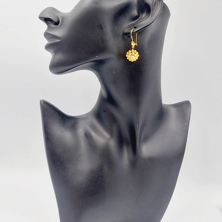 Balls Earrings Made Of 21K Yellow Gold by Saeed Jewelry-28344