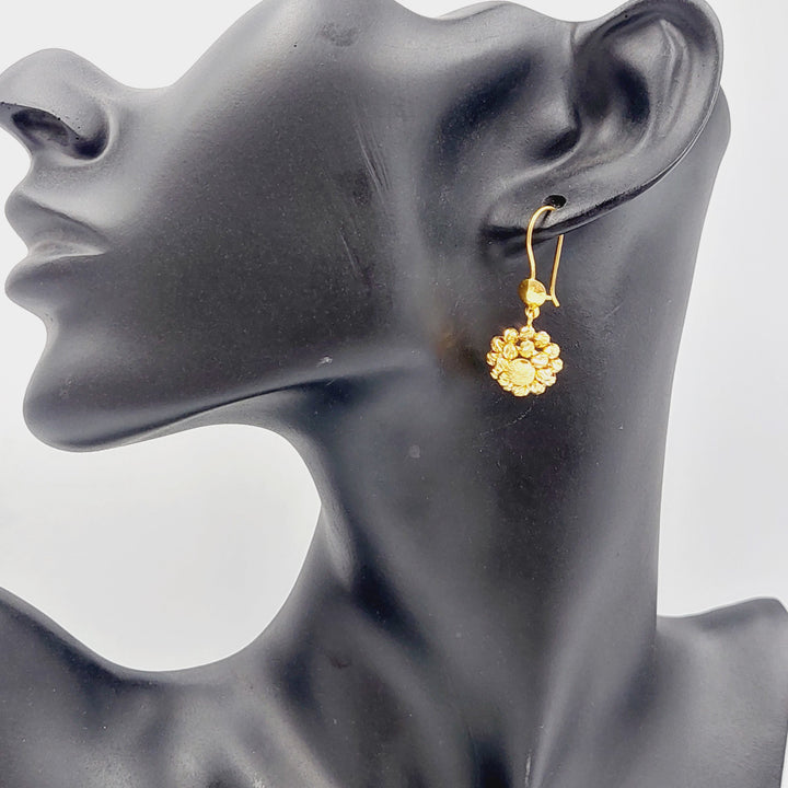 Balls Earrings Made Of 21K Yellow Gold by Saeed Jewelry-28344