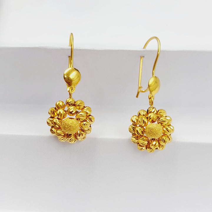 Balls Earrings Made Of 21K Yellow Gold by Saeed Jewelry-28344