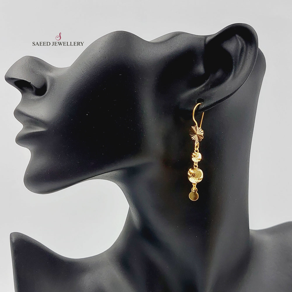 Balls Earrings  Made Of 21K Yellow Gold by Saeed Jewelry-29724