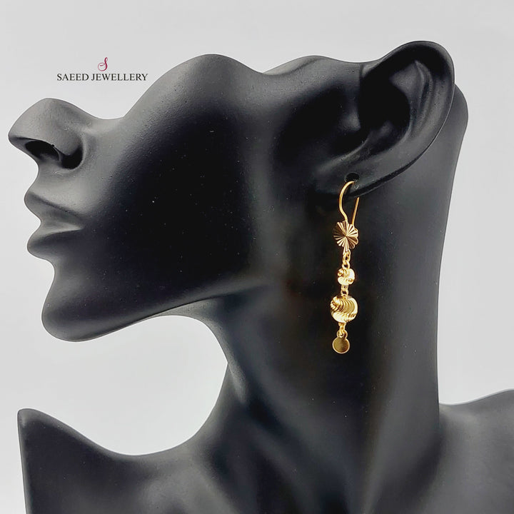 Balls Earrings  Made Of 21K Yellow Gold by Saeed Jewelry-29724