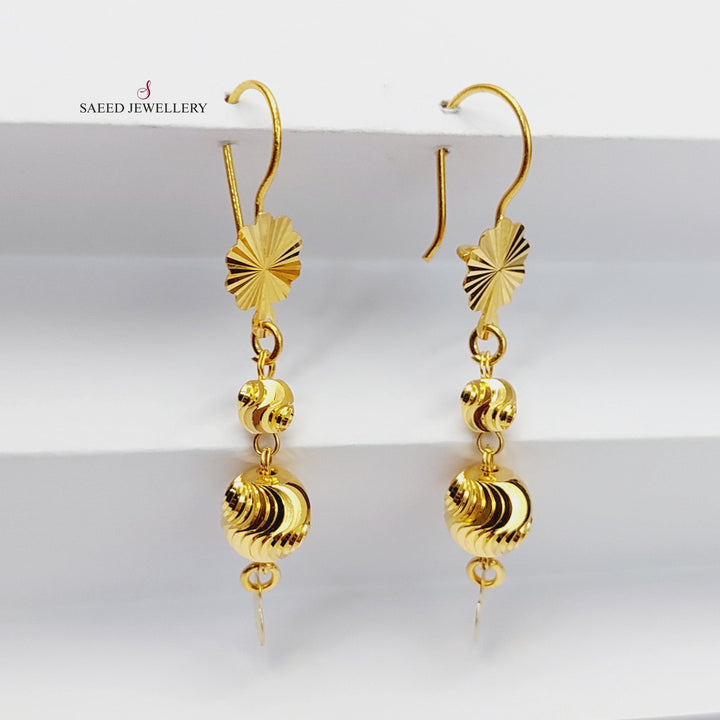Balls Earrings  Made Of 21K Yellow Gold by Saeed Jewelry-29724