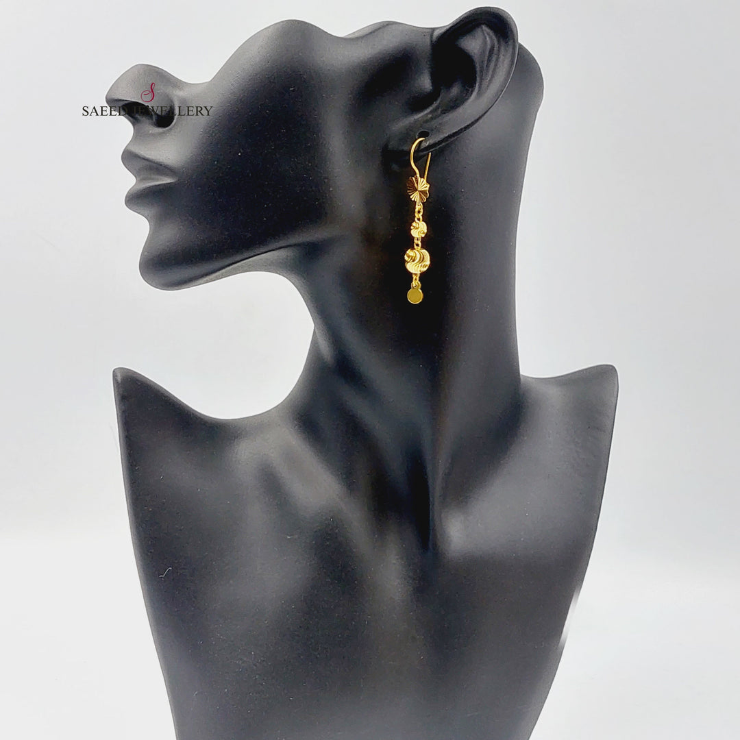 Balls Earrings  Made Of 21K Yellow Gold by Saeed Jewelry-29724