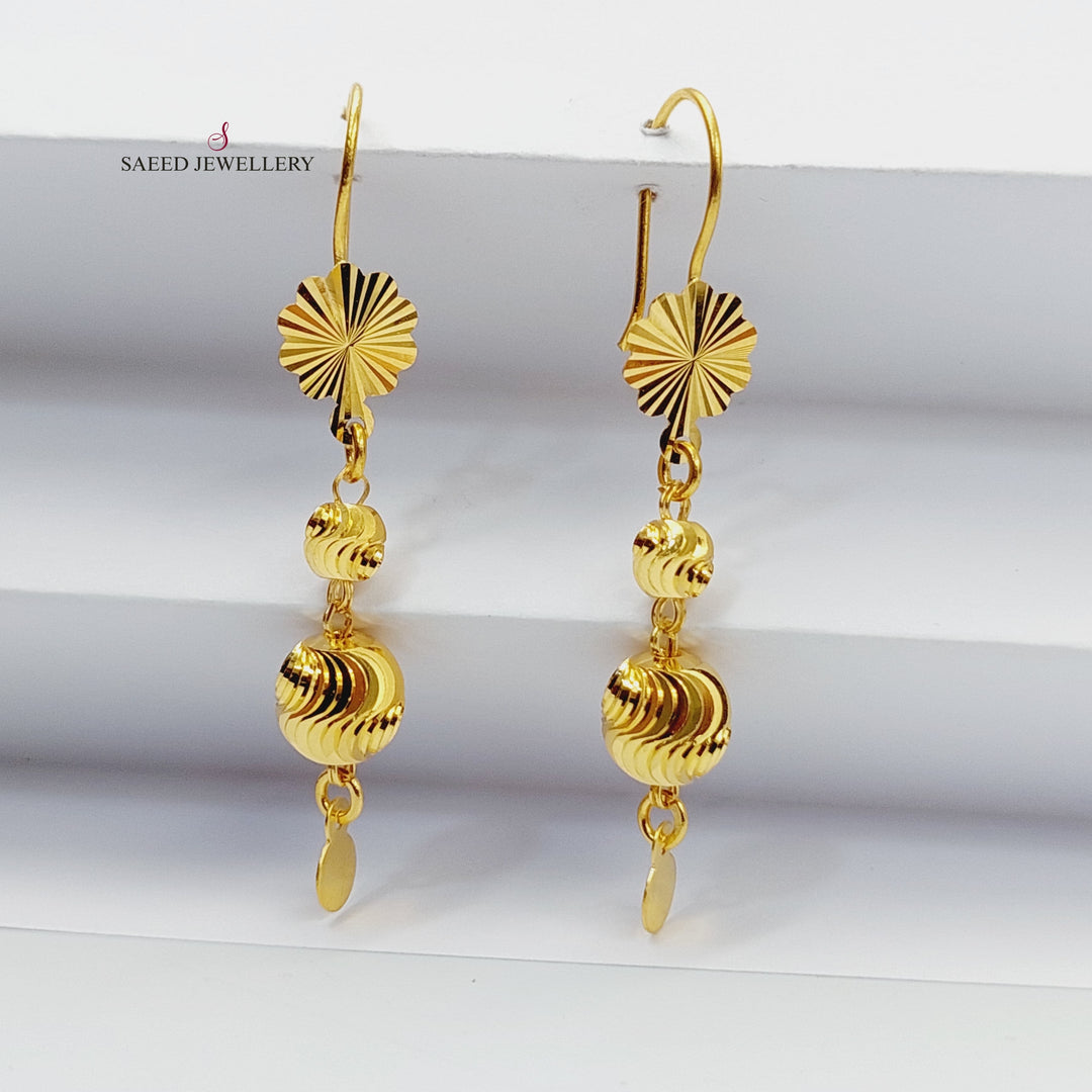 Balls Earrings  Made Of 21K Yellow Gold by Saeed Jewelry-29724