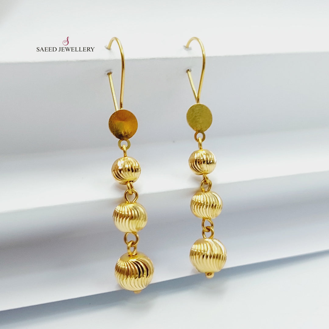 Balls Earrings  Made Of 21K Yellow Gold by Saeed Jewelry-29909
