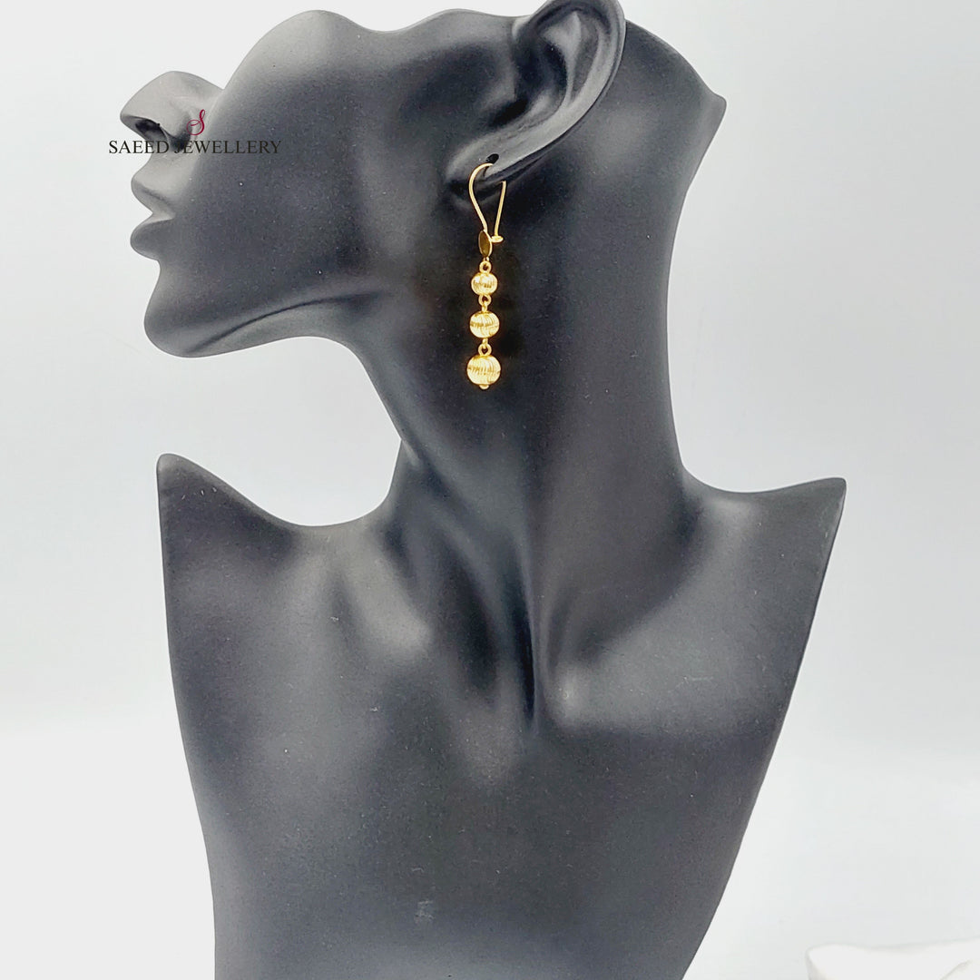 Balls Earrings  Made Of 21K Yellow Gold by Saeed Jewelry-29909