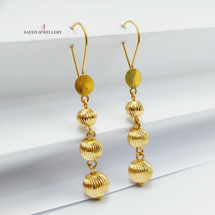 Balls Earrings  Made Of 21K Yellow Gold by Saeed Jewelry-29910
