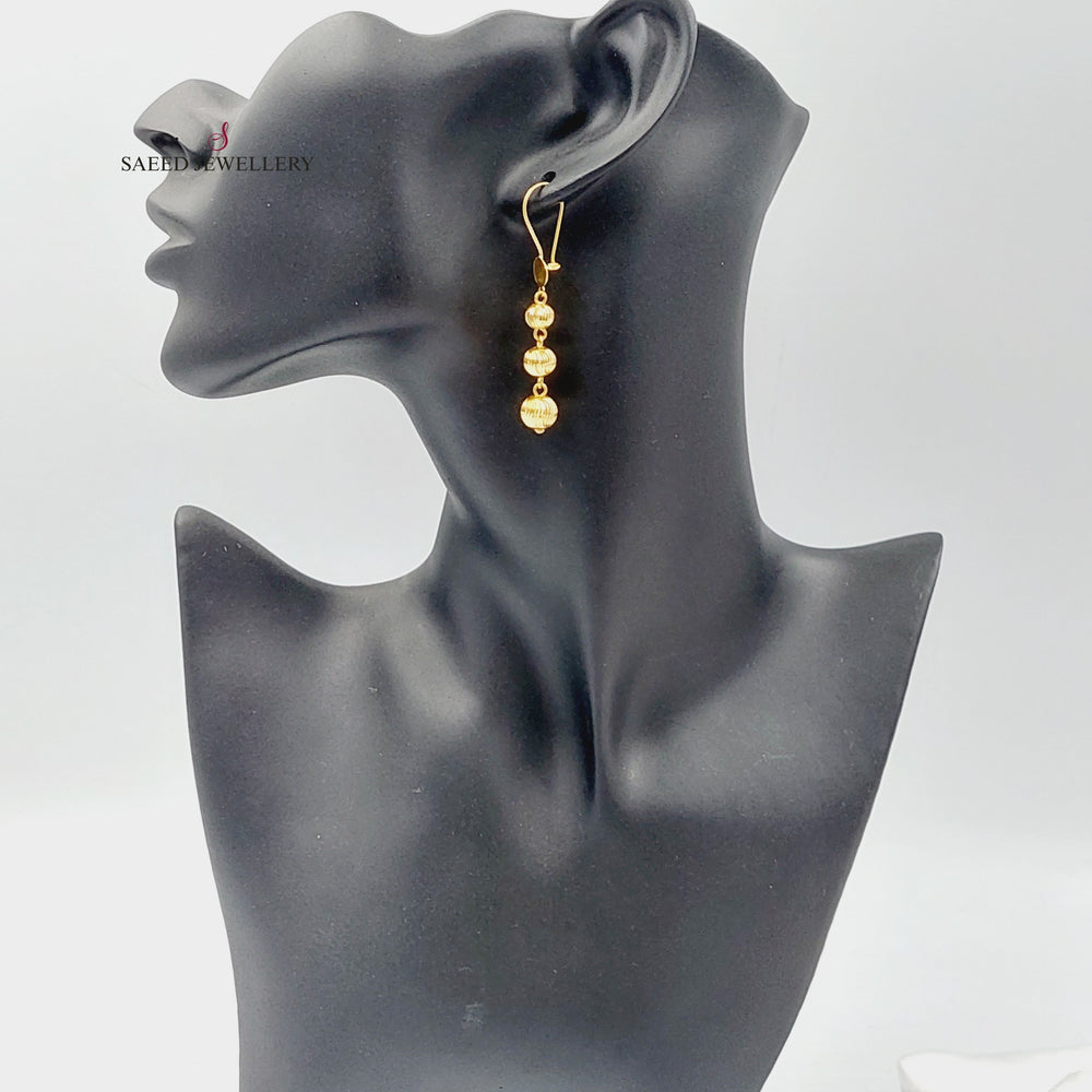 Balls Earrings  Made Of 21K Yellow Gold by Saeed Jewelry-29911