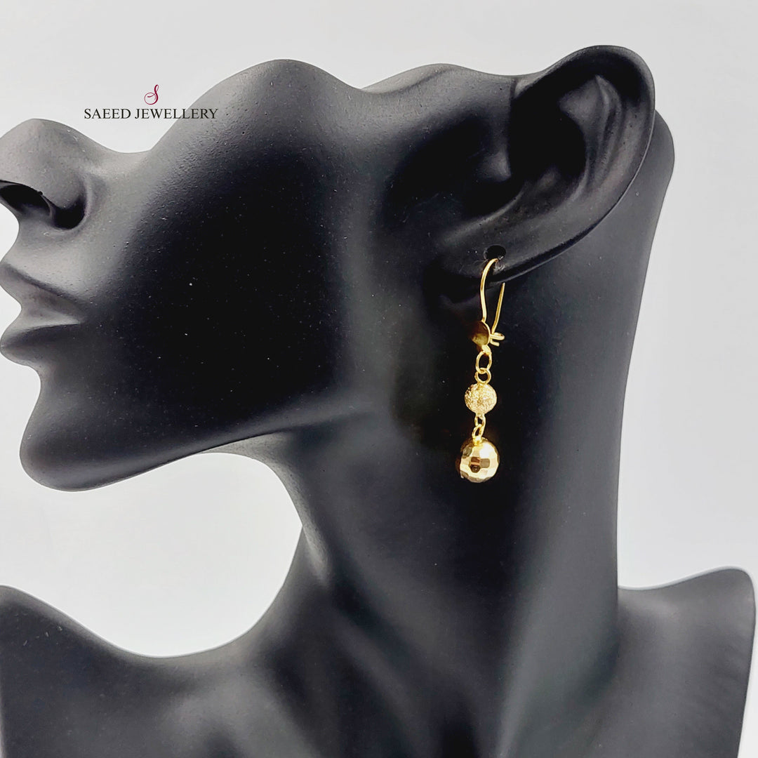 Balls Earrings  Made Of 21K Yellow Gold by Saeed Jewelry-29922