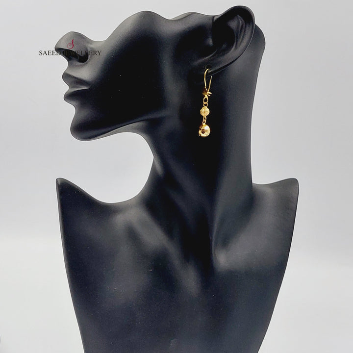Balls Earrings  Made Of 21K Yellow Gold by Saeed Jewelry-29922