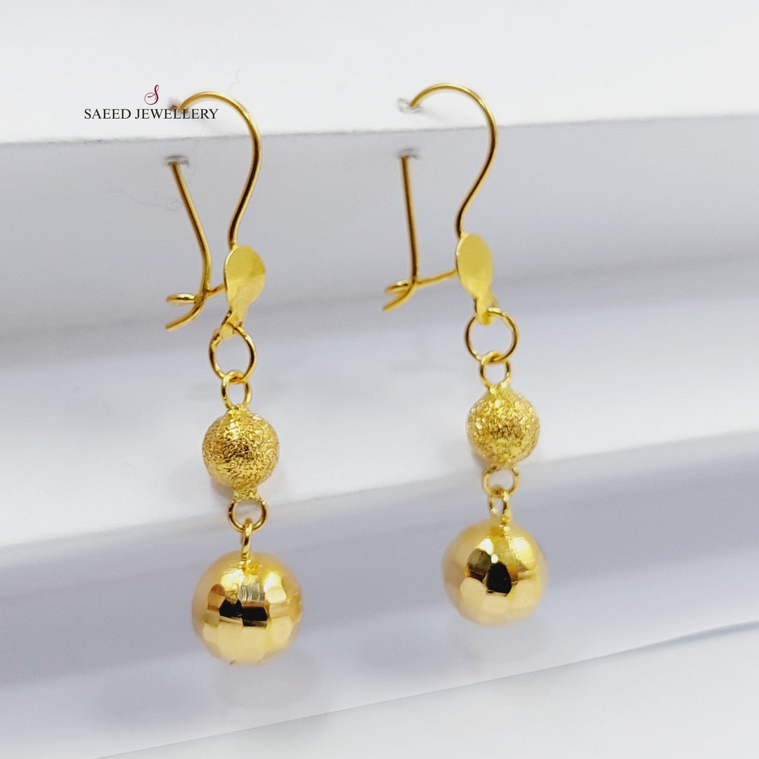Balls Earrings  Made Of 21K Yellow Gold by Saeed Jewelry-29922