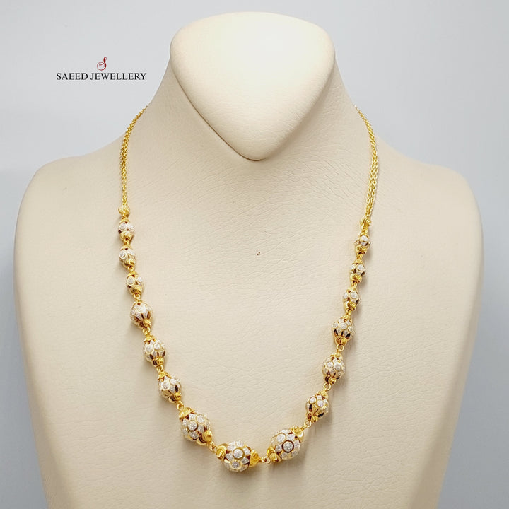 Balls Necklace  Made Of 21K Colored Gold by Saeed Jewelry-29090
