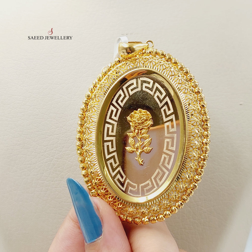 Balls Ounce Pendant  Made Of 21K Yellow Gold by Saeed Jewelry-29051