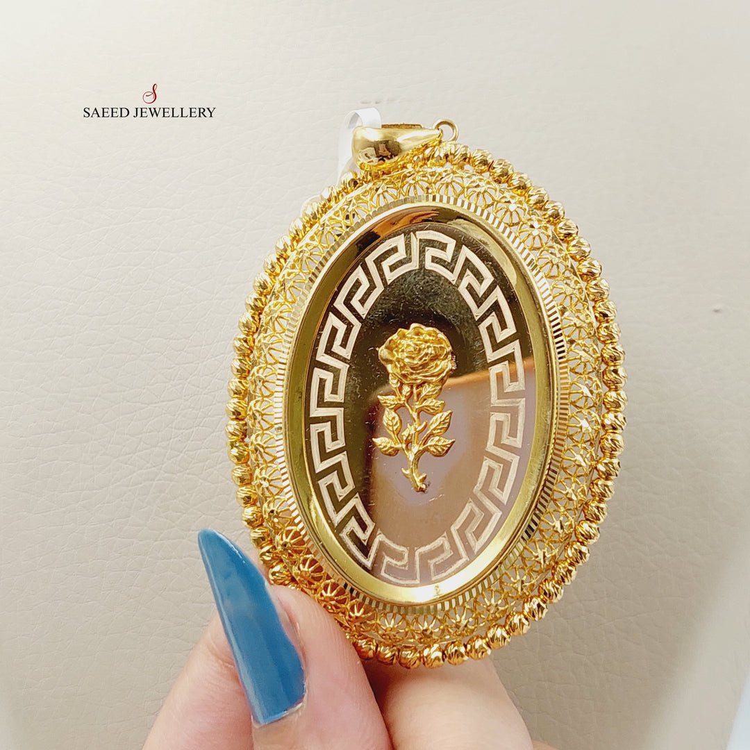 Balls Ounce Pendant  Made Of 21K Yellow Gold by Saeed Jewelry-29051
