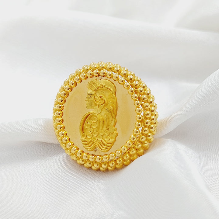 Balls Ounce Ring  Made Of 21K Yellow Gold by Saeed Jewelry-28711