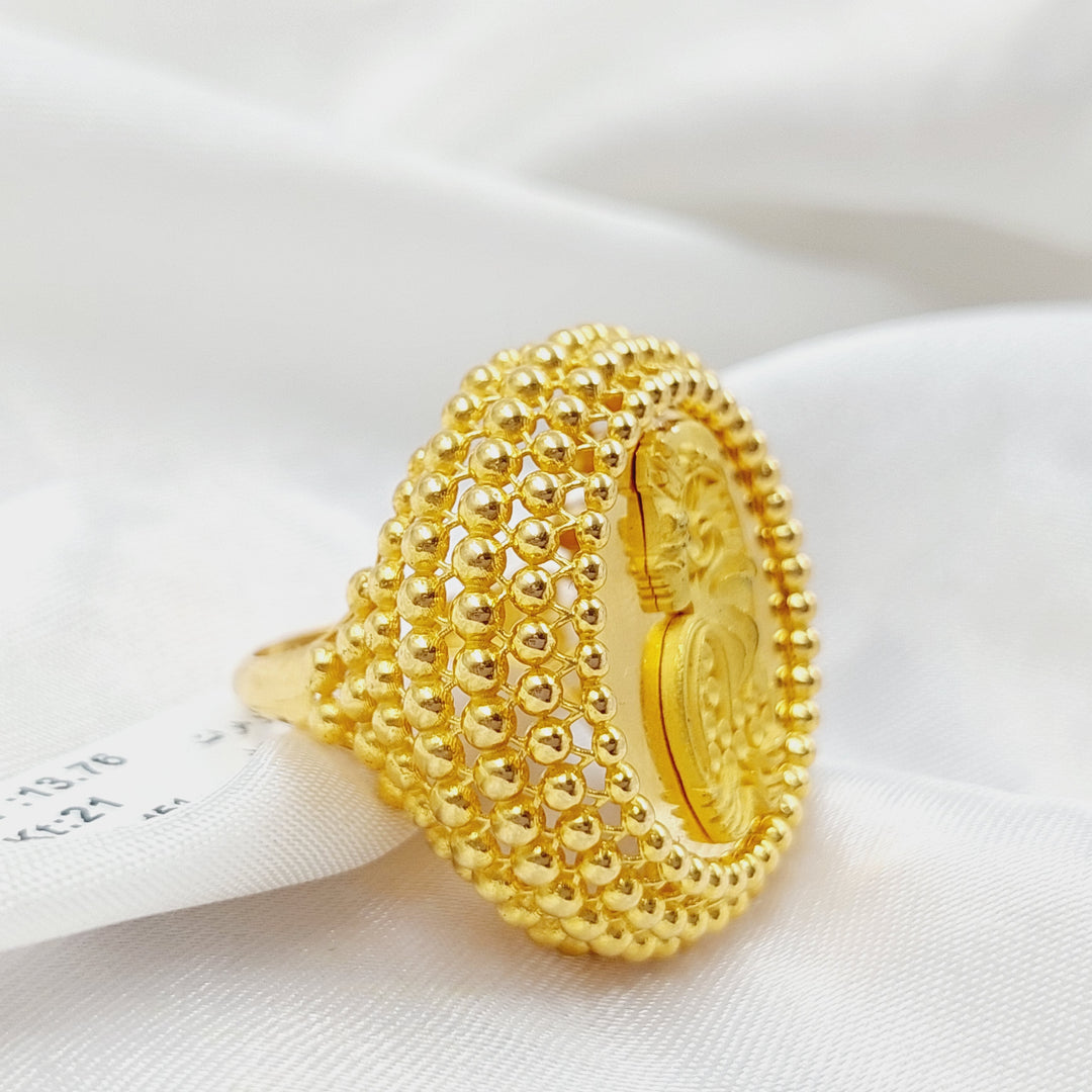 Balls Ounce Ring  Made Of 21K Yellow Gold by Saeed Jewelry-28711