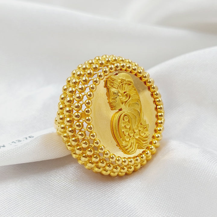 Balls Ounce Ring  Made Of 21K Yellow Gold by Saeed Jewelry-28711