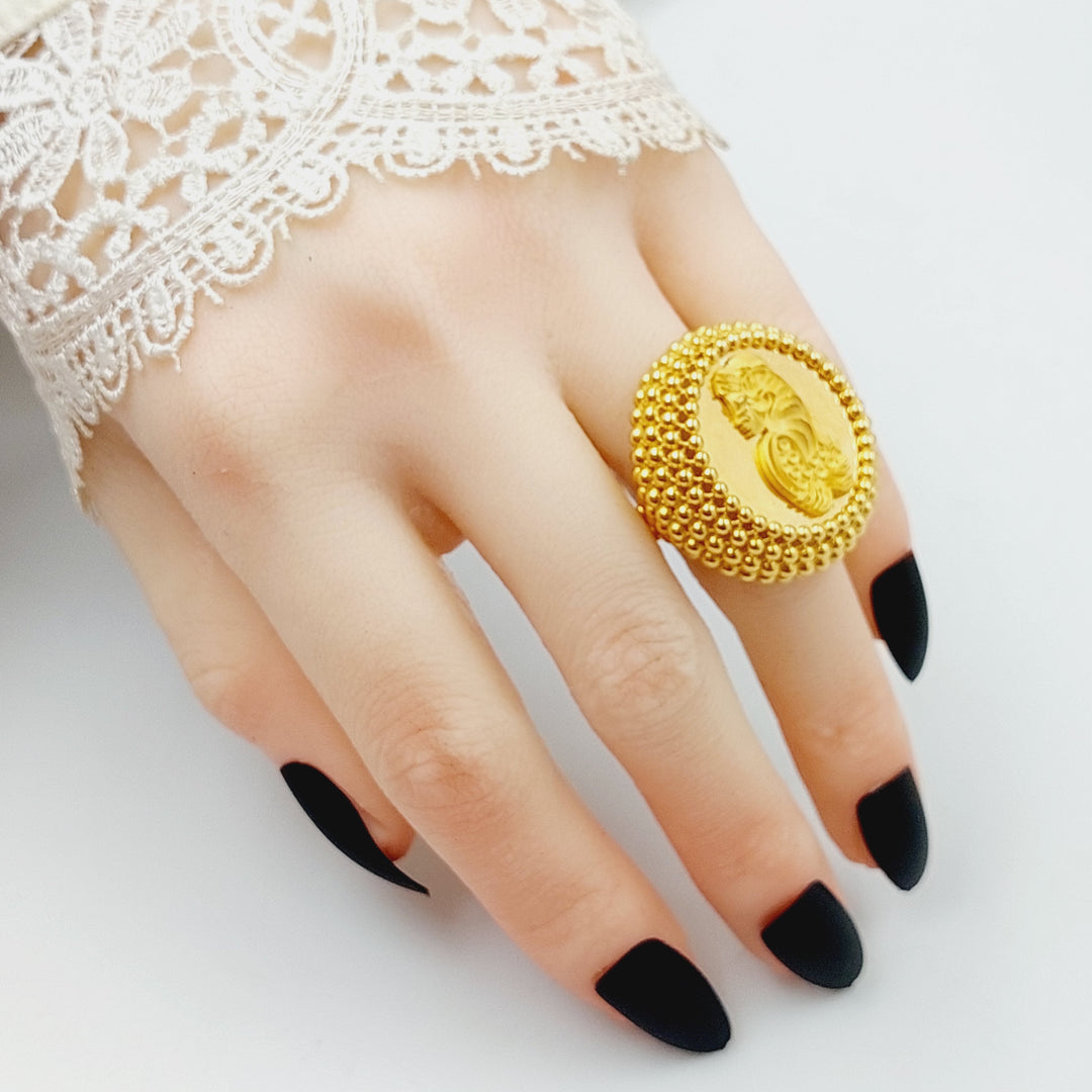 Balls Ounce Ring  Made Of 21K Yellow Gold by Saeed Jewelry-28711