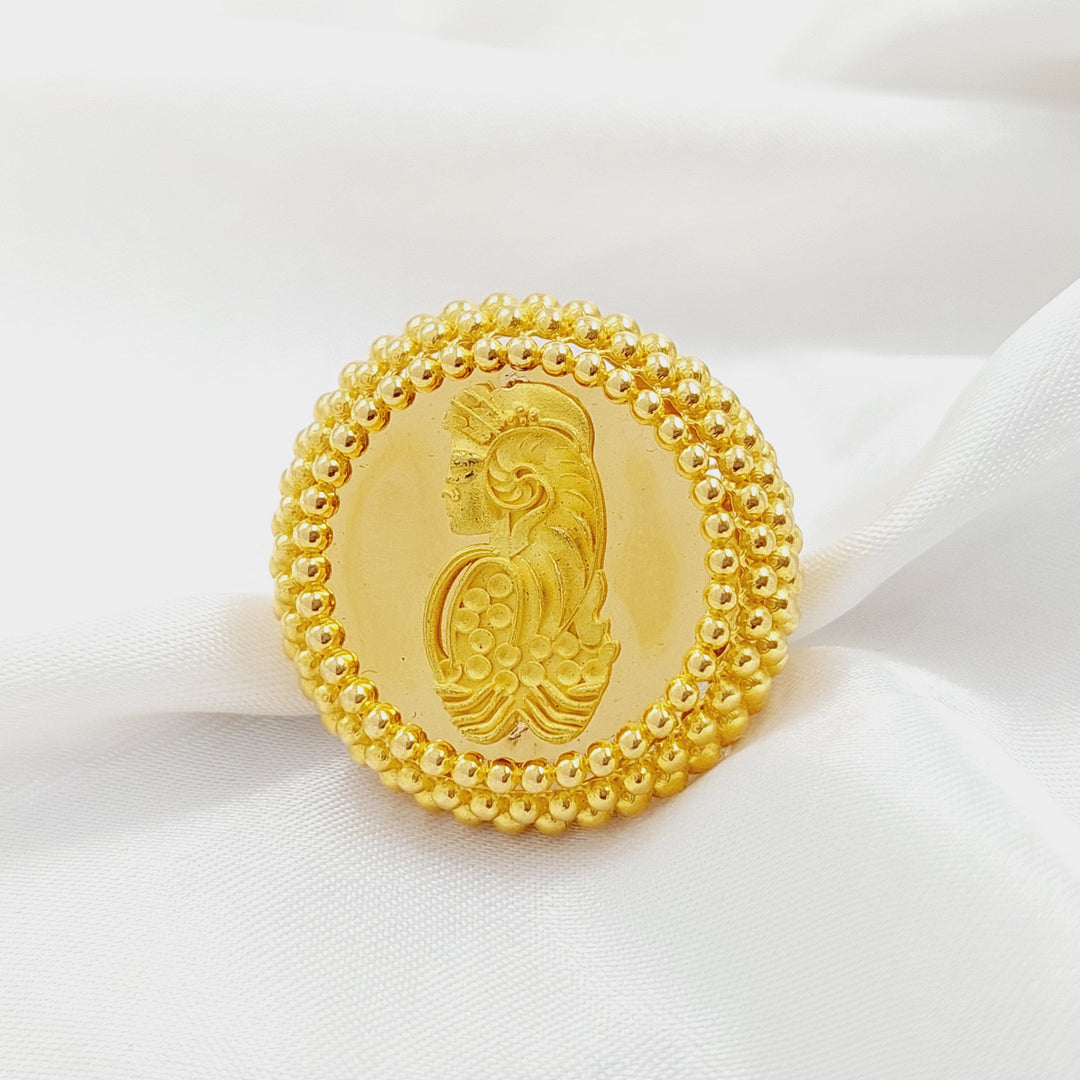Balls Ounce Ring  Made Of 21K Yellow Gold by Saeed Jewelry-28711
