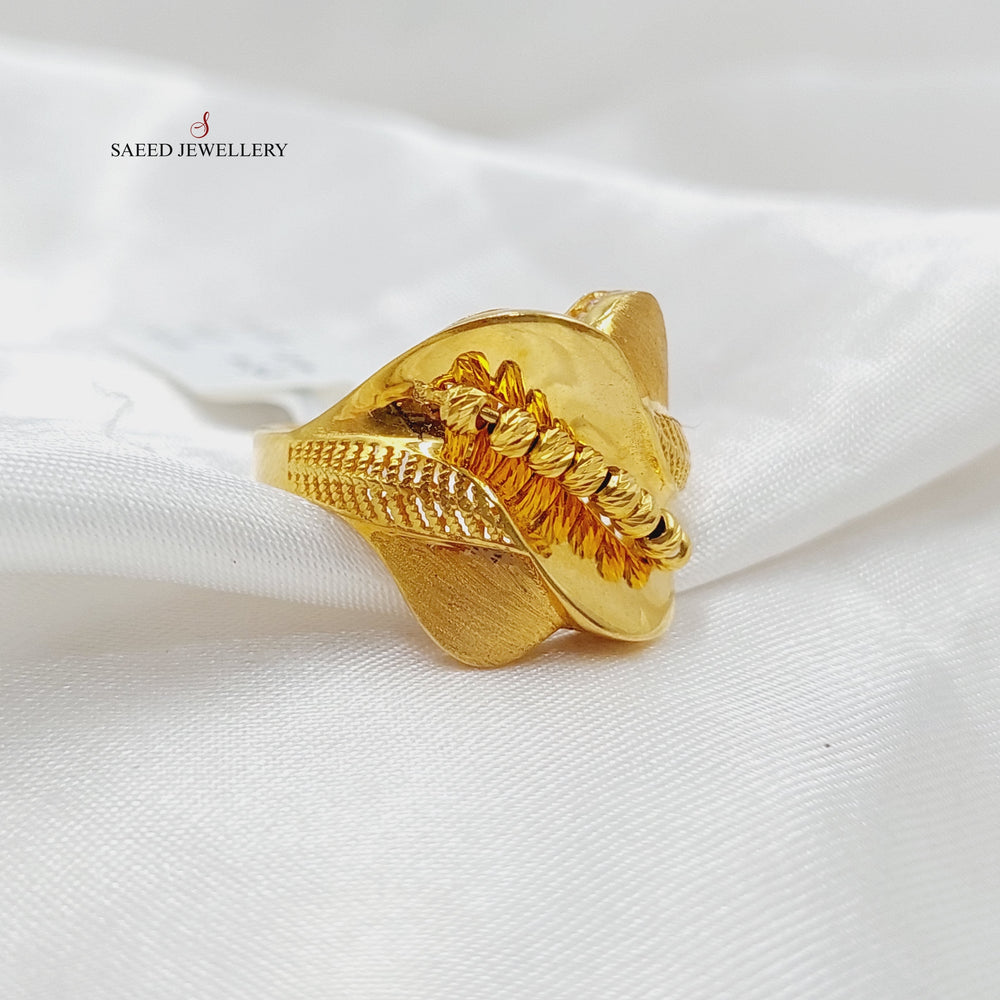 Balls Ring Made Of 21K Yellow Gold by Saeed Jewelry-27573