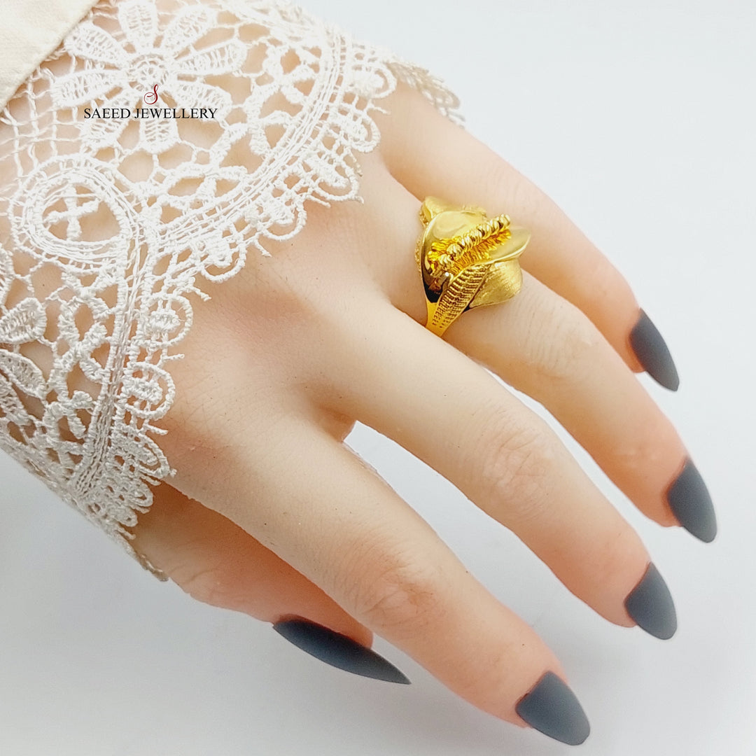 Balls Ring Made Of 21K Yellow Gold by Saeed Jewelry-27573