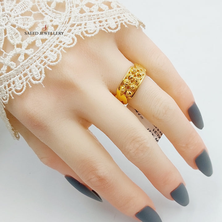 Balls Ring Made Of 21K Yellow Gold by Saeed Jewelry-28028