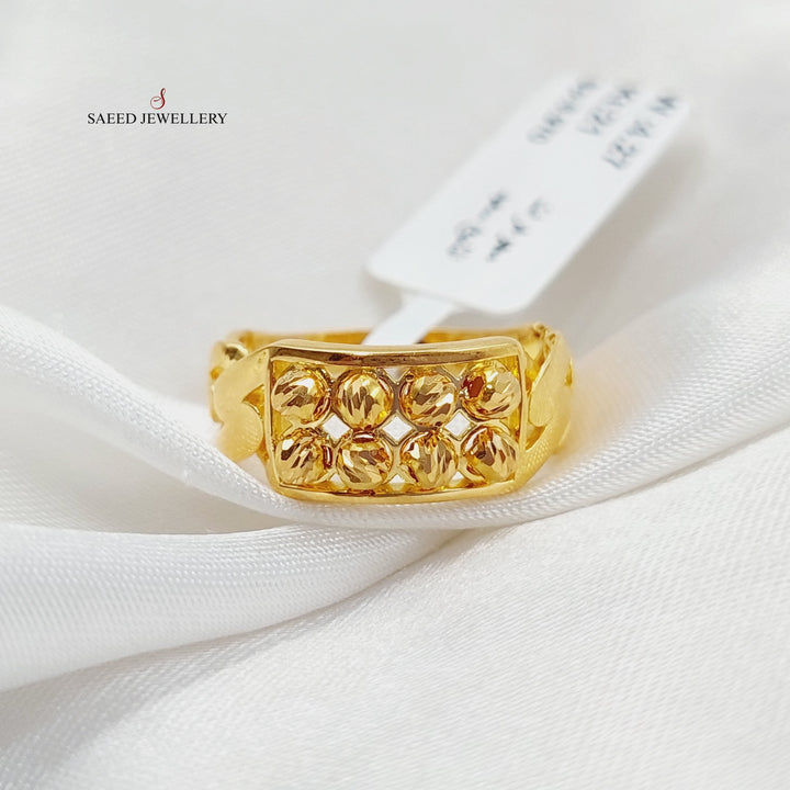 Balls Ring Made Of 21K Yellow Gold by Saeed Jewelry-28028