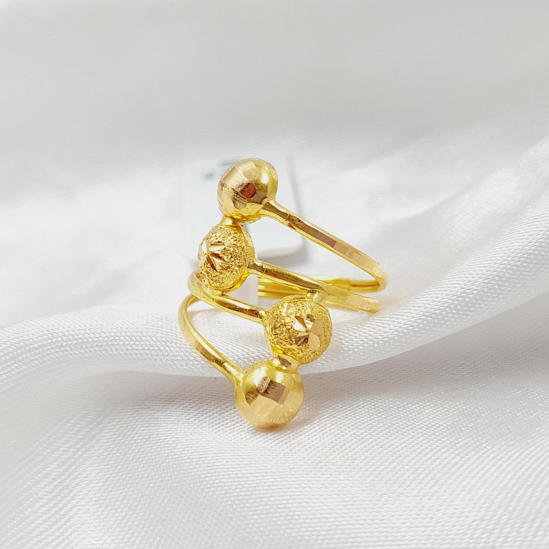 Balls Ring  Made Of 21K Yellow Gold by Saeed Jewelry-28733