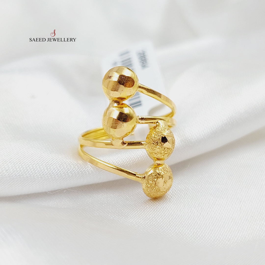Balls Ring  Made Of 21K Yellow Gold by Saeed Jewelry-28864