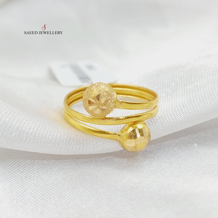 Balls Ring  Made Of 21K Yellow Gold by Saeed Jewelry-29062