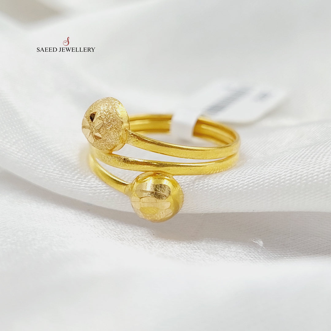 Balls Ring  Made Of 21K Yellow Gold by Saeed Jewelry-29062