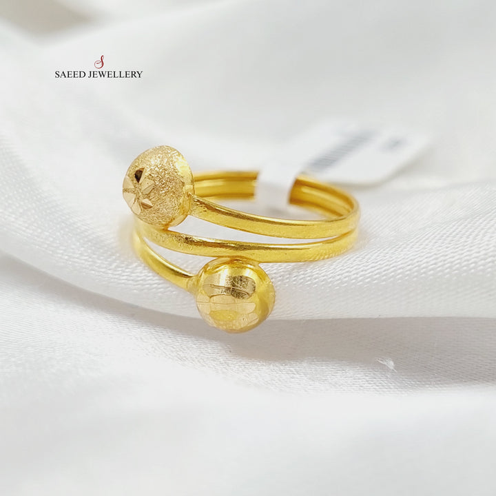 Balls Ring  Made Of 21K Yellow Gold by Saeed Jewelry-29062