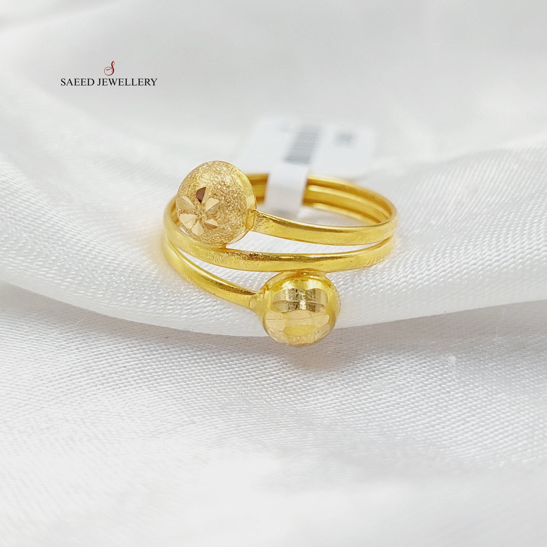 Balls Ring  Made Of 21K Yellow Gold by Saeed Jewelry-29063